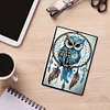(US Local)DIY Special Shaped Owl Dreamcatcher 50 Pages Diamond Painting Notebook Kit