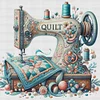 (US Local)Sewing Machine-14CT Counted Cross Stitch Kit(40x40cm)