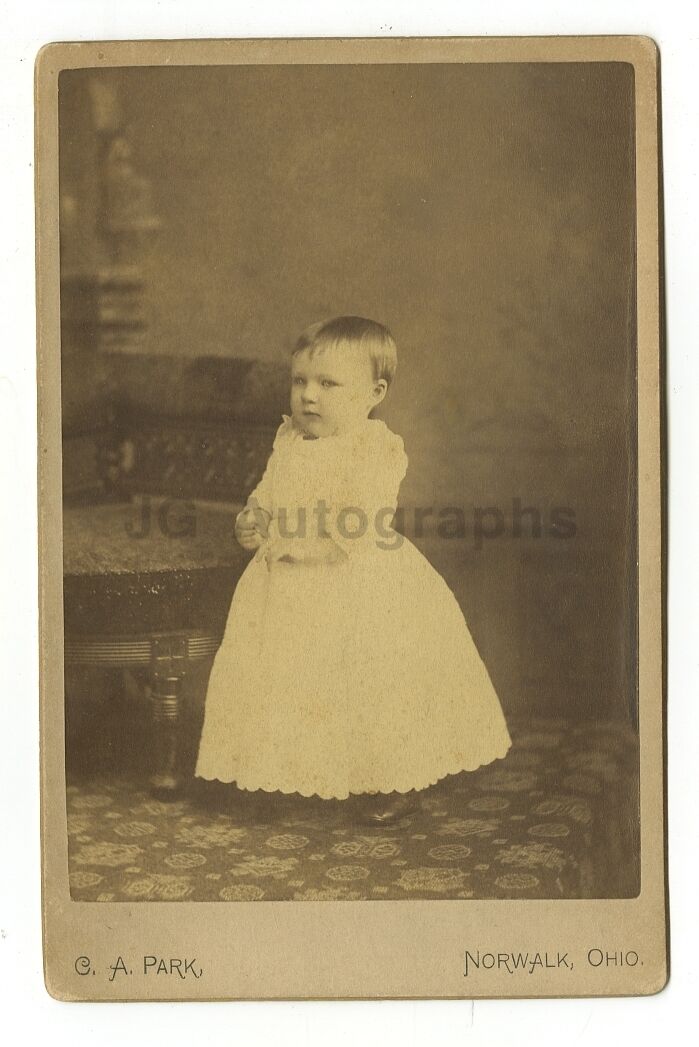 19th Century Children - Original 19th Century Cabinet Card Photo Poster painting - Norwalk, OH