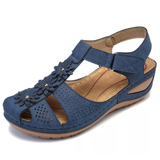 Women Sandals Plus Size 44 Wedges Shoes Woman Heels Sandals Chaussures Femme Soft Bottom Platform Sandals Gladiator Casual Shoes