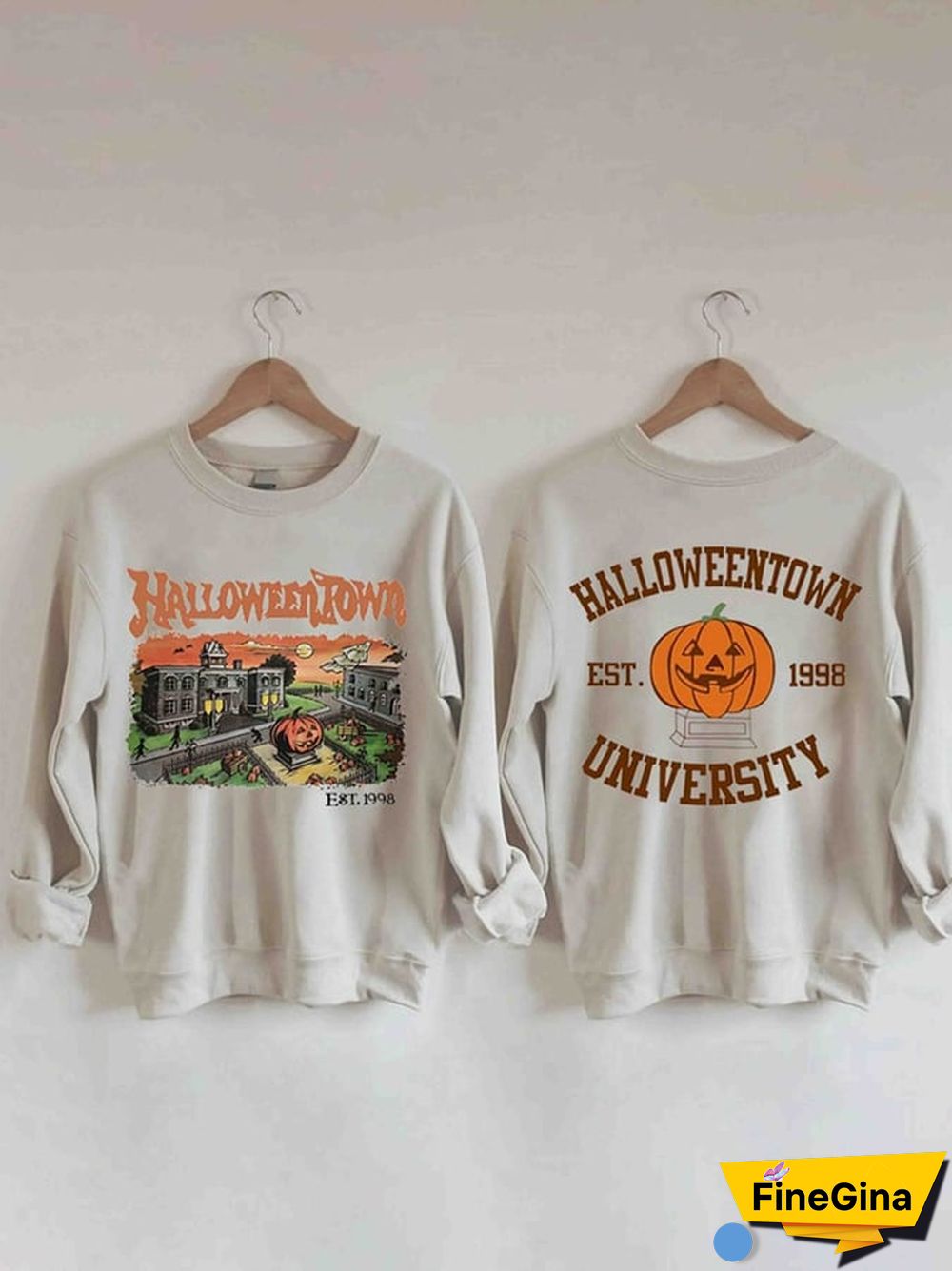 Women's Halloweentown Print Casual Sweatshirt