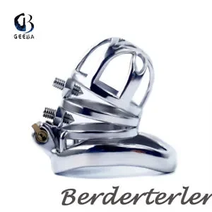 pornhint Pornhint Chastity Device Stainless Steel Cage With Removable Spike Scrotum Ring