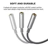 6.35mm Headphone Extension Cable Wear Resist Male To Female TRS Adapter Cord Multi-Purpose Hi-Fi Sound Stereo Extender Cord for IPhone/Headset/Smartphones