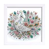5D DIY Partial Special Shaped Drill Diamond Painting Kit Peacock Decor With Frame Kit 18x18cm