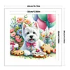 Flower Biscuit Schnauzer-11CT Stamped Cross Stitch 40*40cm/15.75*15.75in tapestrymarket