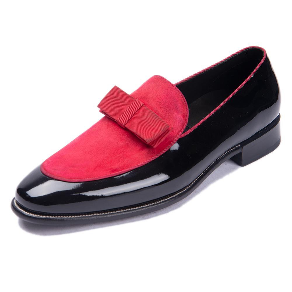 VCSHOES Gentlemen Wedding Male Flats Casual Shoes Black Mixed Color Leather Shoes Loafers Formal Flats