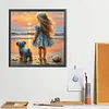 Beach Girl-Full Round Diamond Painting 40*40cm
