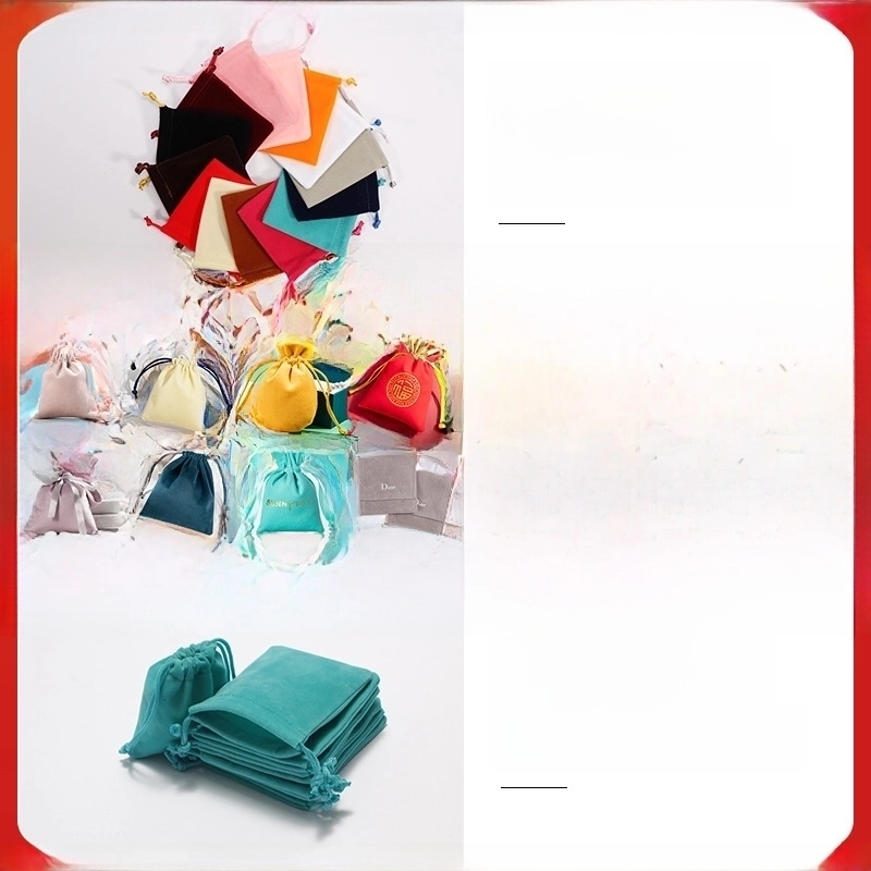 100 Pieces Factory Flannel Jewelry Packaging Bag Buddha Beads Jewelry Play Bag Brocade Bag Gift Bag Drawstring Bag
