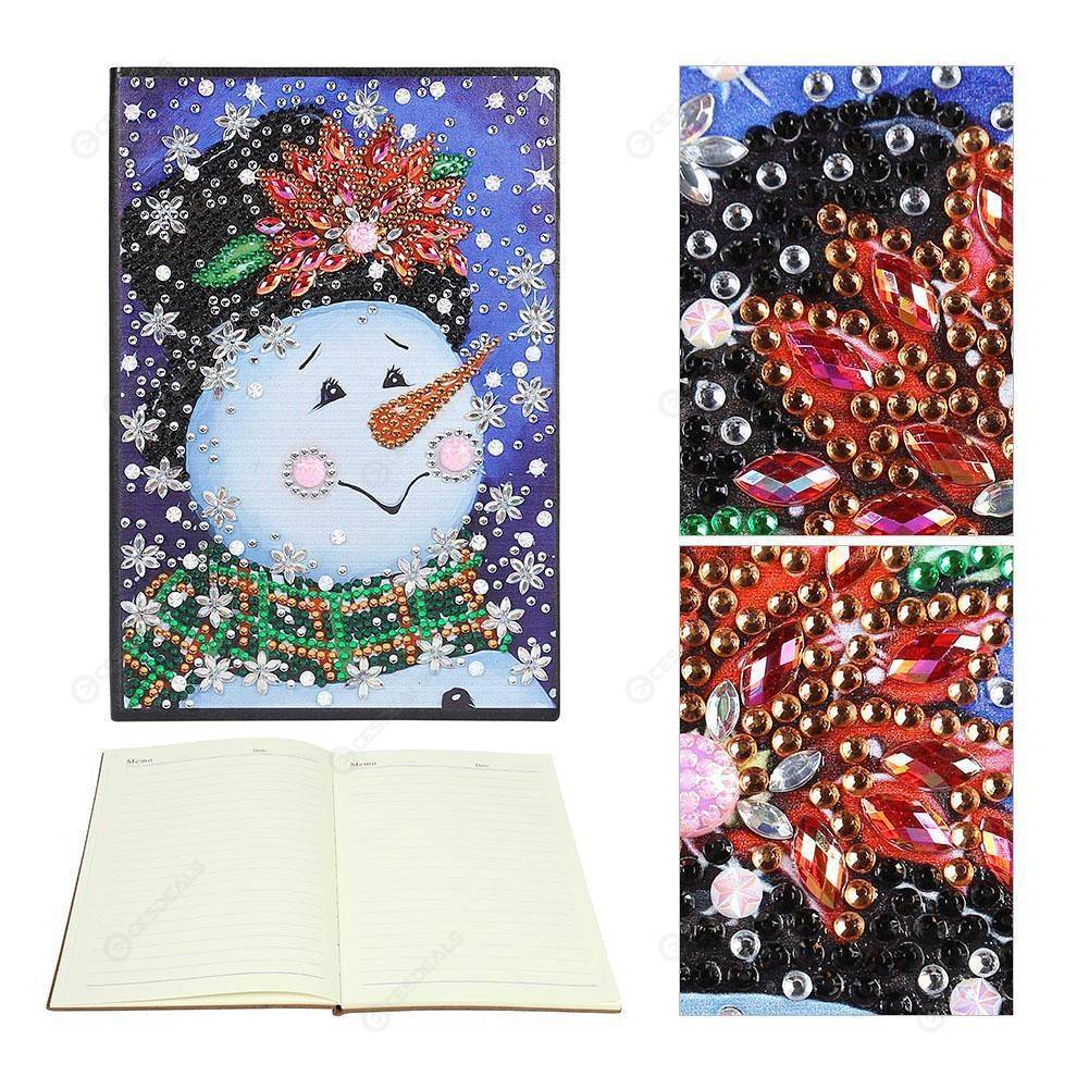 

Christmas-DIY Creative Diamond 60 Pages A5 Notebook, 501 Original
