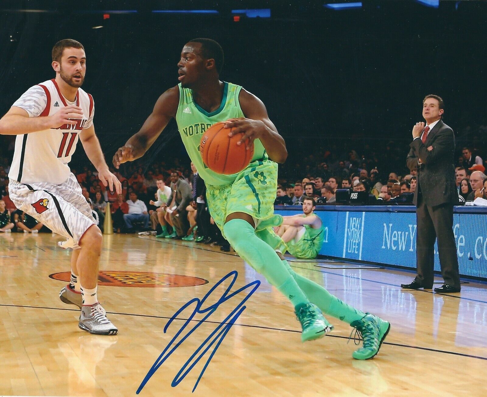 Signed 8x10 JERIAN GRANT University of Notre Dame Autographed Photo Poster painting w/COA