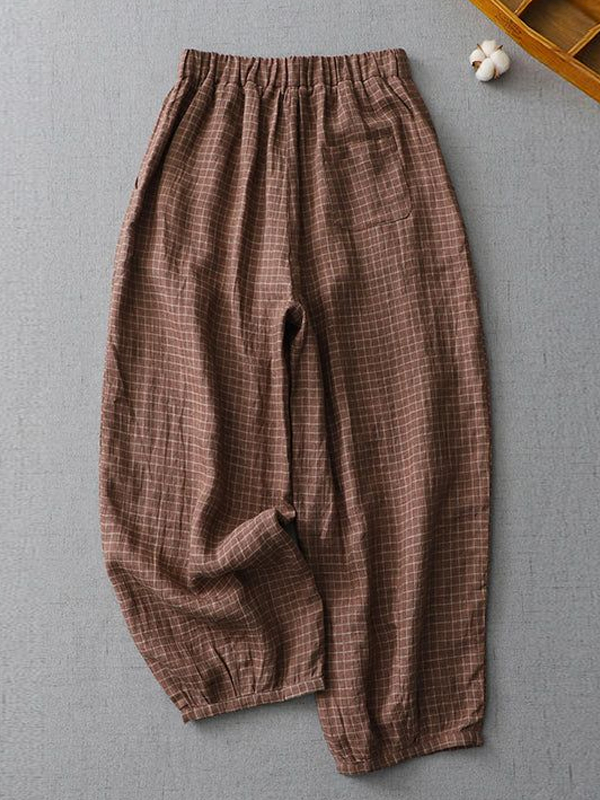 Comfortable Lazy Style Women's Cotton And Linen Pants tjj Shicloths