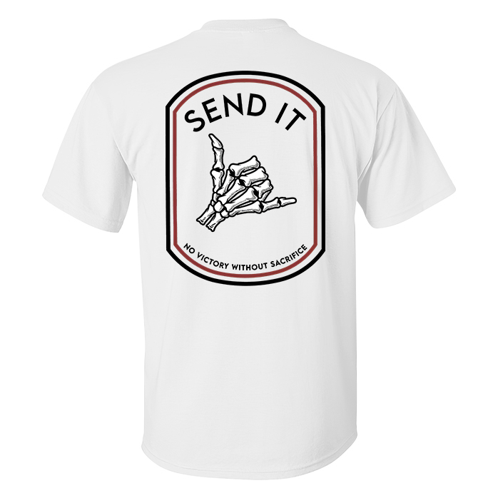 Livereid Send It Skull Printed Men's T-shirt - Livereid