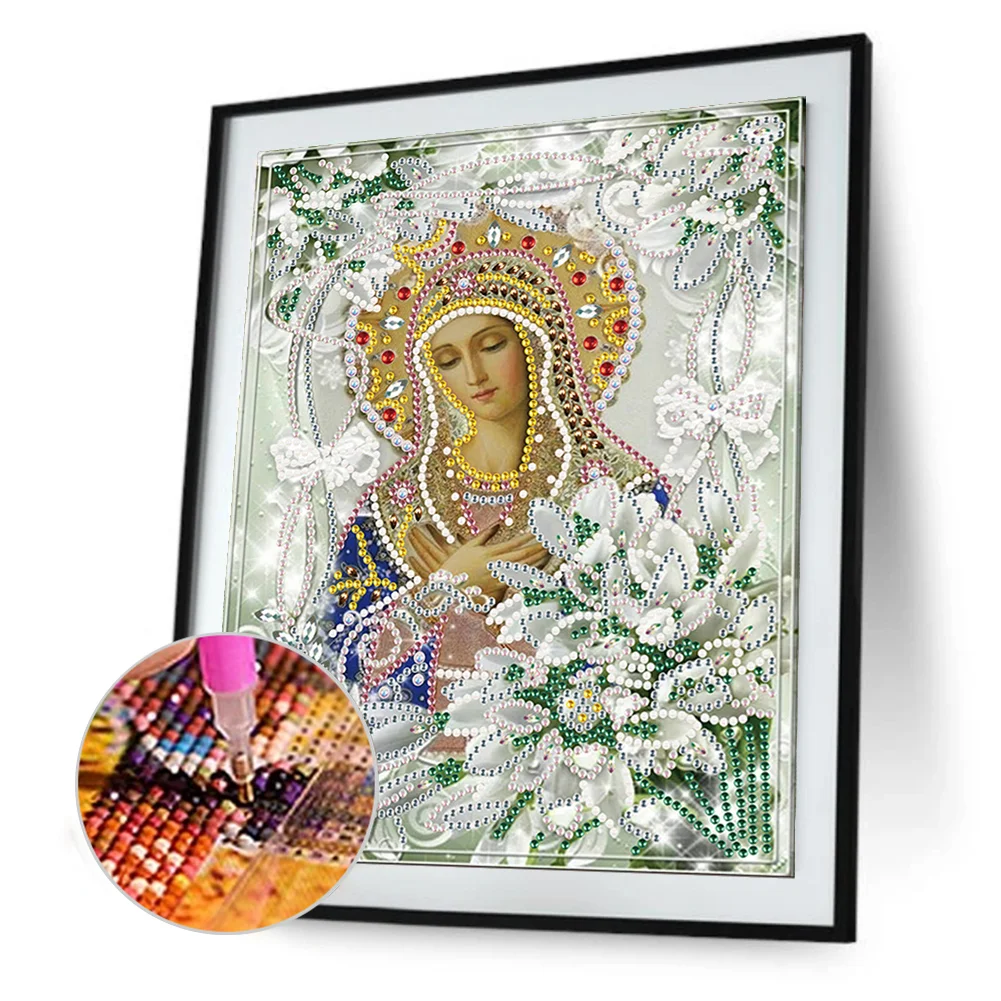 Diamond Painting - Partial Special Shaped Drill - Religion(25*30cm)
