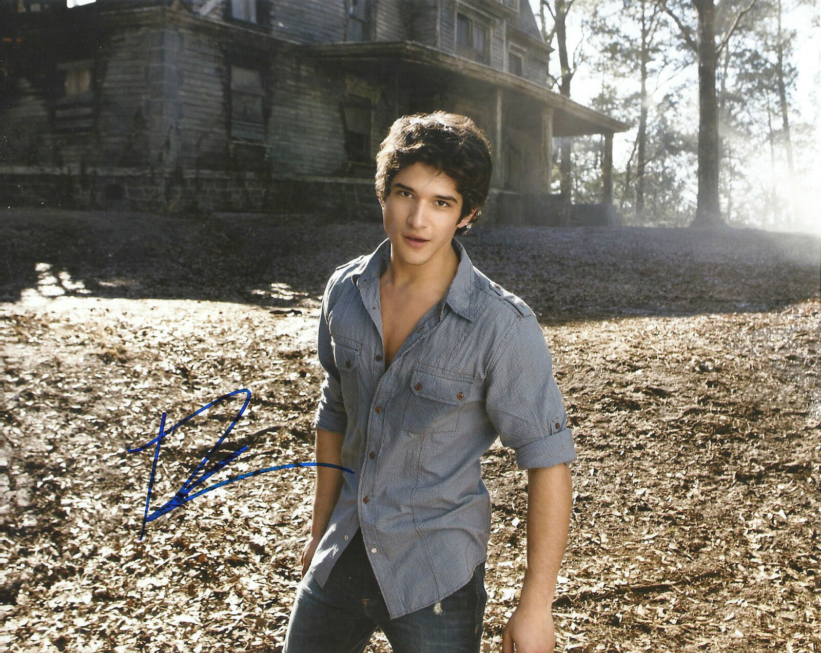 TYLER POSEY 'TEEN WOLF' SCOTT MCCALL SIGNED 8X10 PICTURE *COA 4