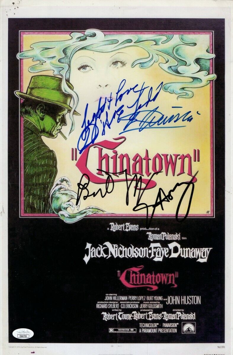 Chinatown Signed Autographed 11X17 Photo Poster painting Polanski Ladd Hong JSA II60755