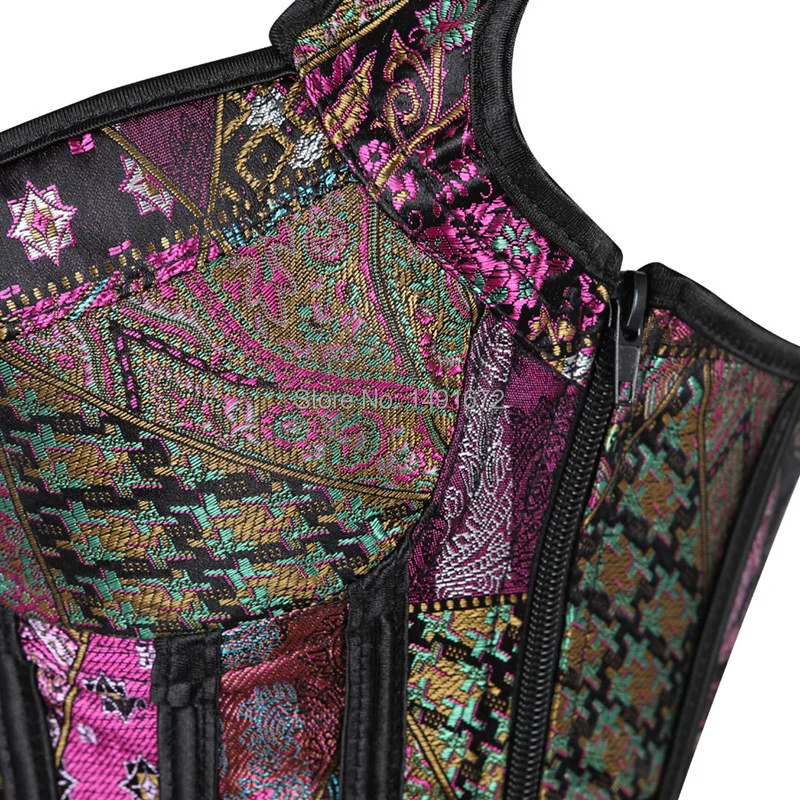 Billionm Corset Body Shaper Waist Trainer Bustiers Corsets Jacquard Lingerie Plus Size Shoulder Straps Corselet Gothic Clothing Corsage