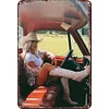 Pin Up Girl Car - Metal Tin Signs(8*12Inch/12*16Inch)