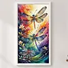 Dragonfly-14CT Stamped Cross Stitch 40*70cm(Big Size)