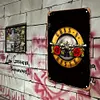 Guns n ' roses - Panneaux en &eacute;tain m&eacute;tallique(20*30cm/30*40cm)