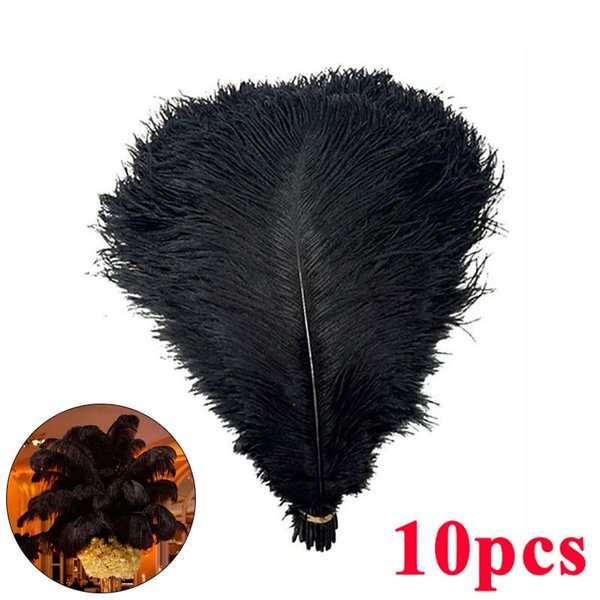10pcs Elegant Ostrich Feather White Black Red Fluffy Feather for Wedding Party Home Room DIY Decorations 15-20cm\/25-30cm\/30-35cm - Shop Trendy Women's Fashion | TeeYours
