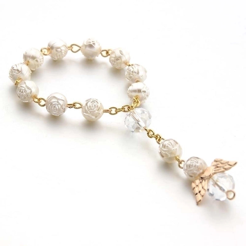 Minimalist Cross Imitation Pearl Beaded Bracelets