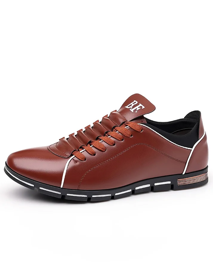 Suitmens Men's PU Comfortable and Simple Casual Shoes    00021