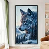 Wolf-11CT Stamped Cross Stitch 40*70cm/15.75*27.56in(Big Size) tapestrymarket