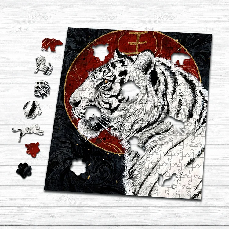 Ericpuzzle™ Ericpuzzle™White Tiger Wooden Puzzle