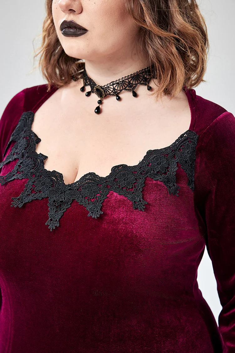 burgundy dress halloween costume Dare Fashion Adult Gothic Witch Costume Renaissance Corset Dress Burgundy Red 2x
