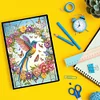 (US Local)Special Shaped Hummingbird 5D DIY Diamond Painting Notebook for Adults Beginners