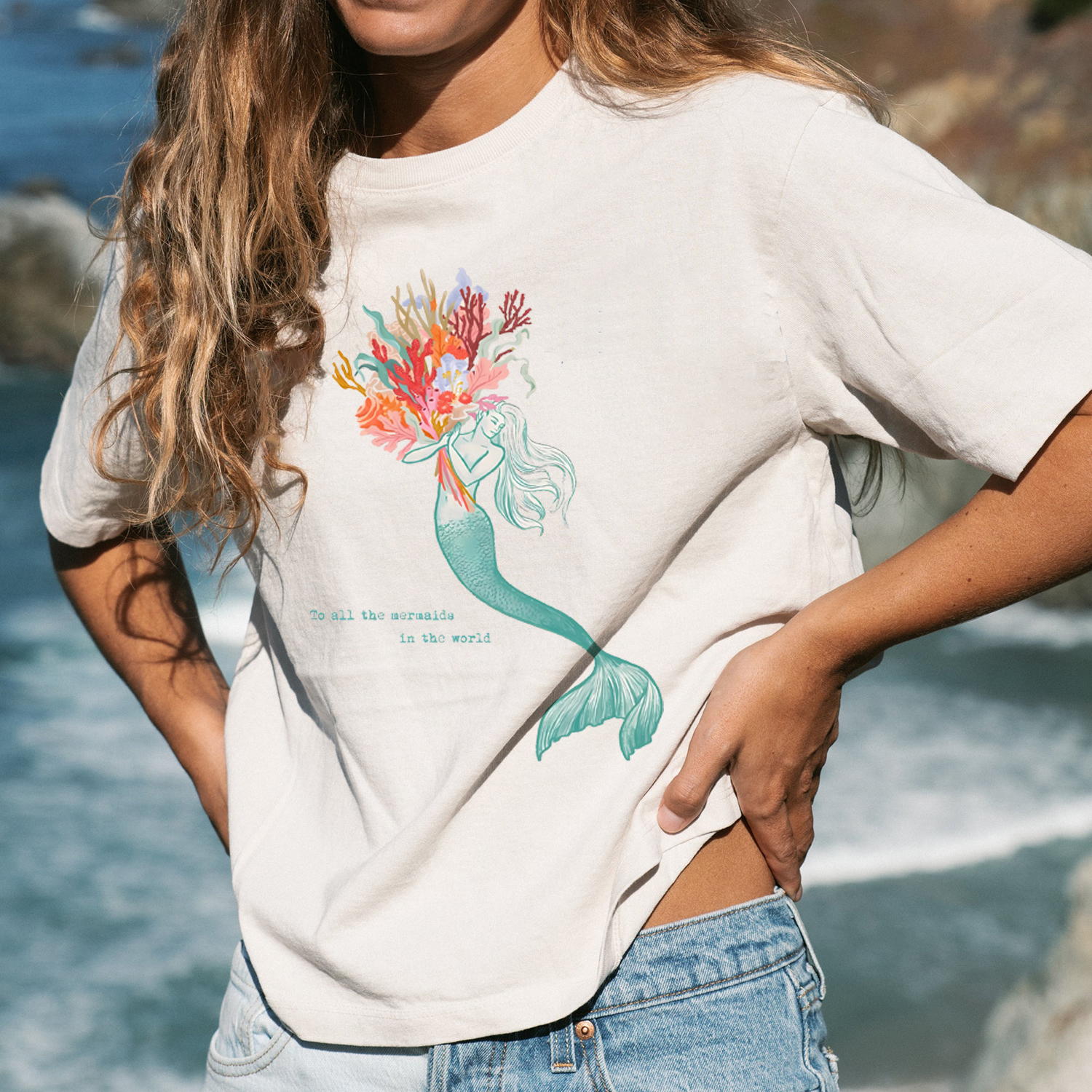 To All The MERMAIDS In The World Print T-shirt