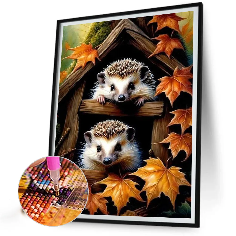 Diamond Painting - Full Square Drill - Hedgehog(Canvas|30*40cm)