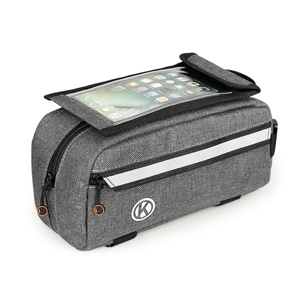 

Waterproof Bicycle Frame Front Top Tube Bag Touchscreen 5.5 inch Phone Case, 501 Original
