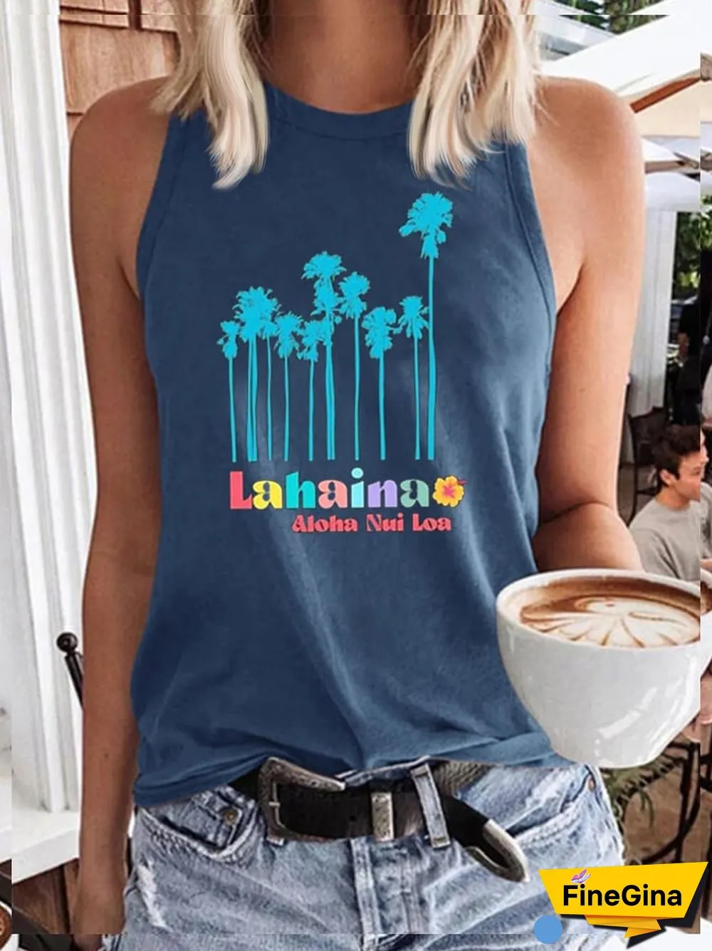 Women's Lahaina Hawaii Maui Support Tank Top