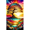 Colorful Tree- Round AB Drills Diamond Painting(75*45cm)
