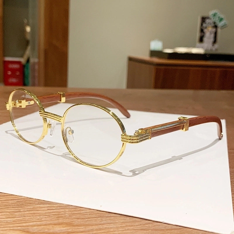 Basic Minimalist Solid Color Pc Oval Frame Full Frame Women’s Sunglasses