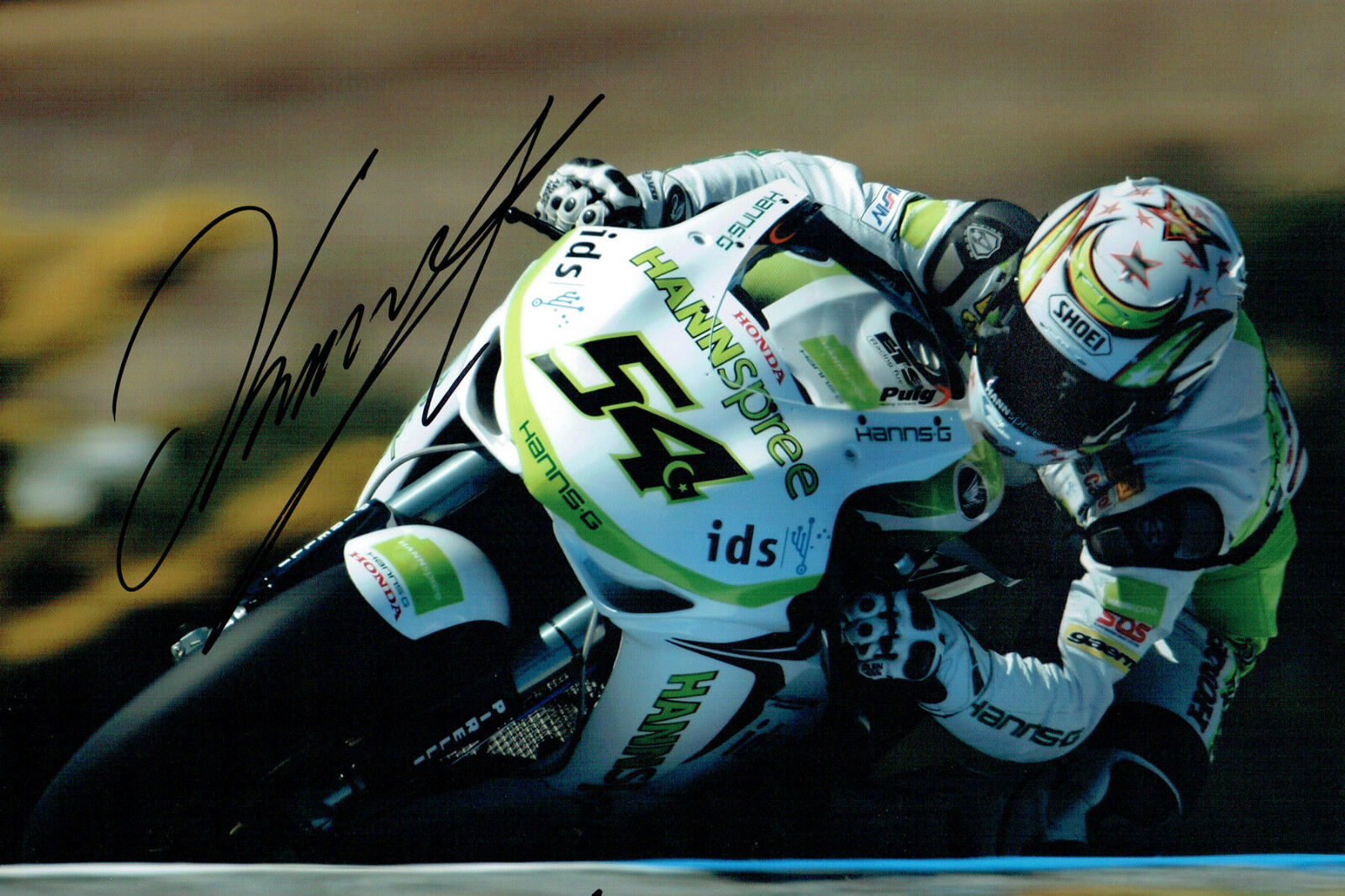 Kenan SOFUOGLU SIGNED Turkish Motorbike Rider Autograph 12x8 Photo Poster painting AFTAL COA