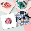 uk.everydayedeals 6Pcs DIY Diamond Painting Greeting Card - Owl Cat