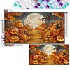 (US Only)Halloween 5D DIY Full Drill Round Diamond Painting Kit Home Wall Decor 70x40cm