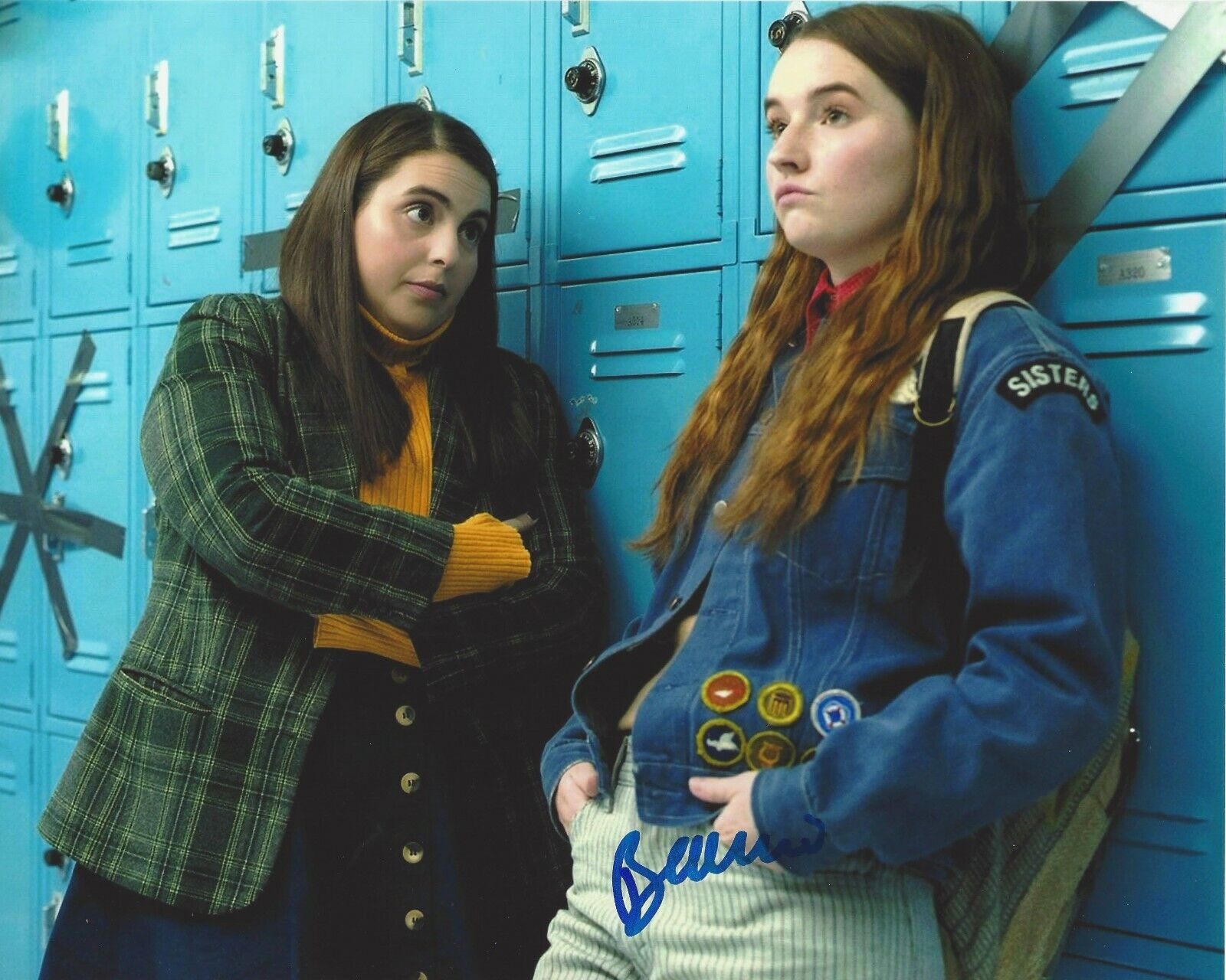 ACTRESS BEANIE FELDSTEIN HAND SIGNED BOOKSMART MOVIE 8x10 Photo Poster painting A w/COA