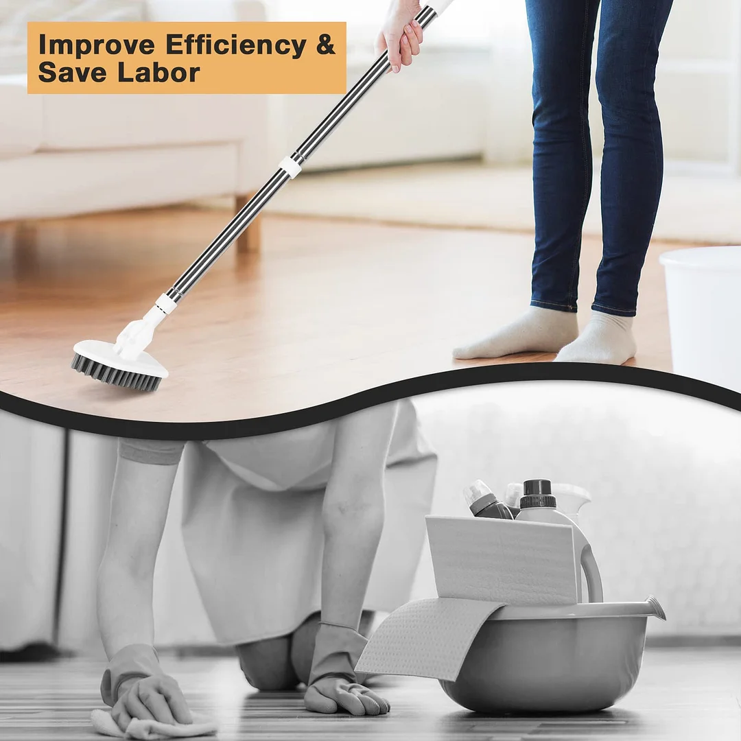 Shower Cleaning Scrub Brush with Long Handle