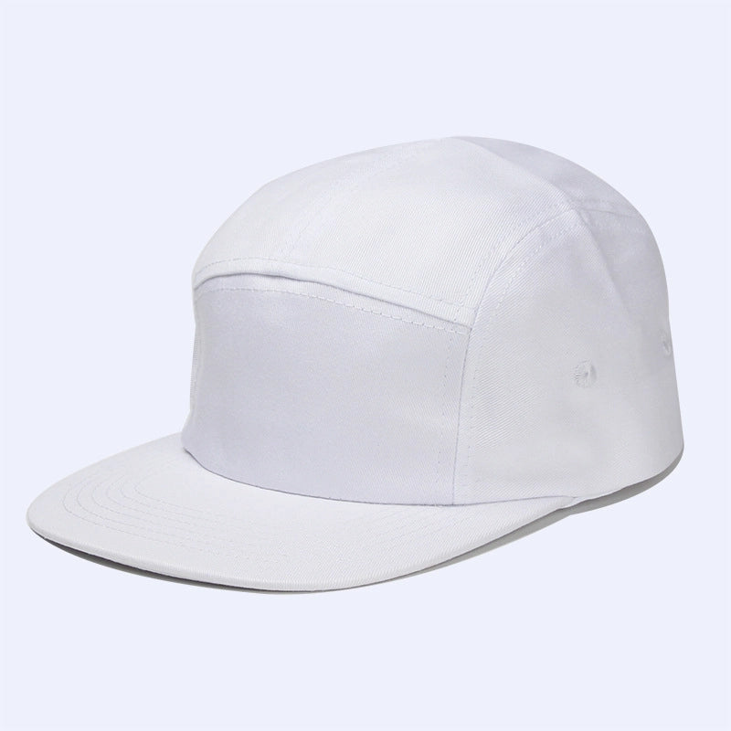 Pure Cotton Flying Cap Five Cap Camping Cap Flat Eaves Baseball Cap Skateboard Cap Street Tide Cap Men’s And Women’s Hat Can Be Fixed