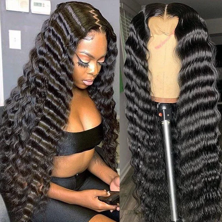 5X5 Deep Wave Undetectable Glueless HD Swiss Lace Closure Wig [HDW3005]