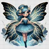 (Multi-Style) Butterfly Fairy-11CT/14CT Stamped Cross Stitch