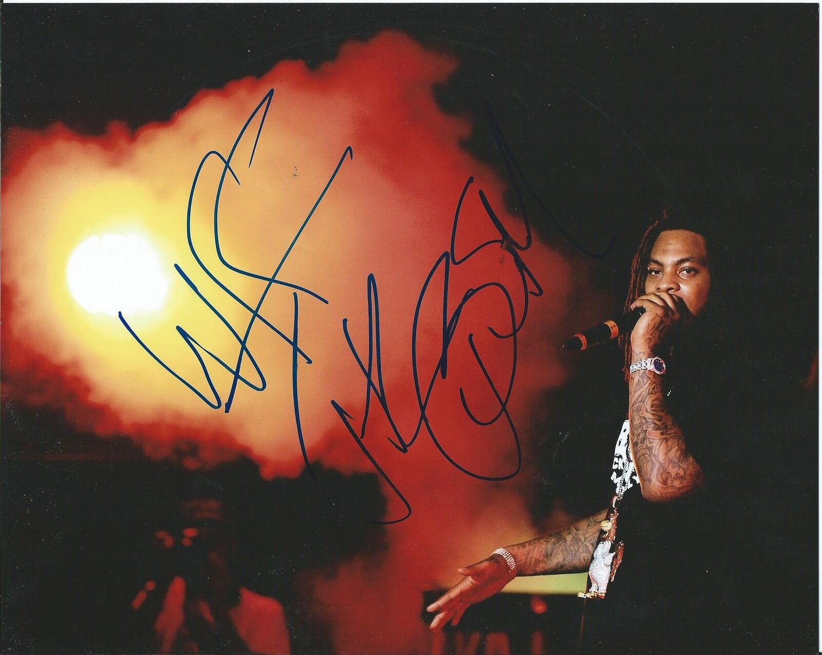 Waka Flocka Flame *O LET'S DO IT* Signed 8x10 Photo Poster painting AD1 COA GFA