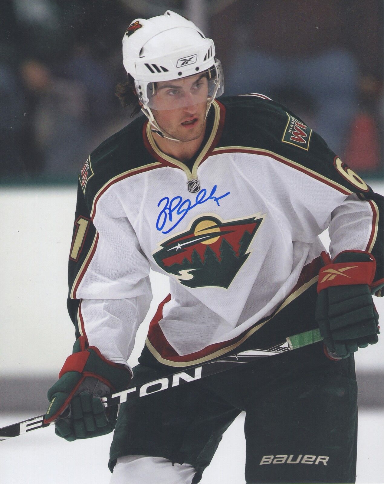 Zack Phillips MN *Minnesota Wild* Signed 8x10 Photo Poster painting Z1 COA GFA