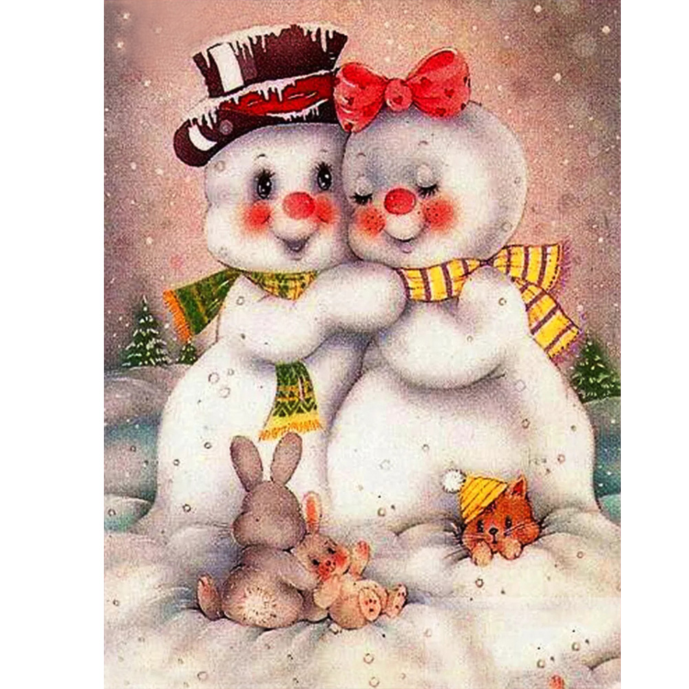 

Snowman - Round Drill Diamond Painting - 30*40CM, 501 Original