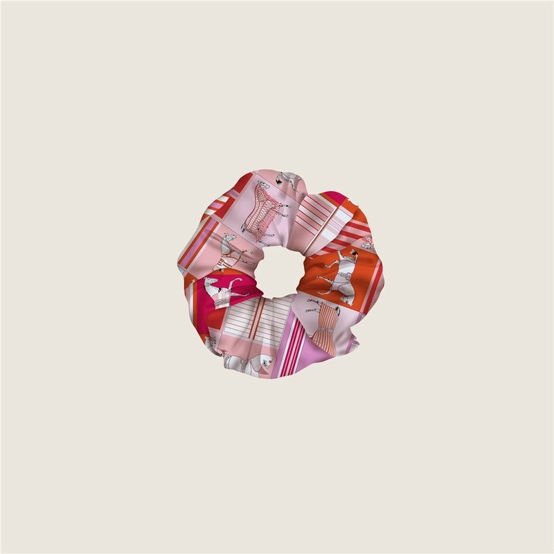 Women’s Retro Sweet Printing Cloth Hair Tie