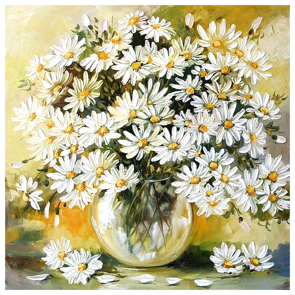 

Feverfew - Round Drill Diamond Painting - 30*30CM, 501 Original