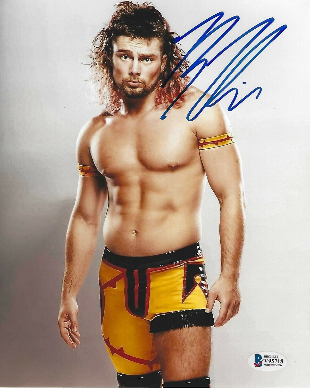 Brian Pillman Jr Signed 8x10 Photo Poster painting BAS Beckett COA AEW MLW New Hart Foundation 3